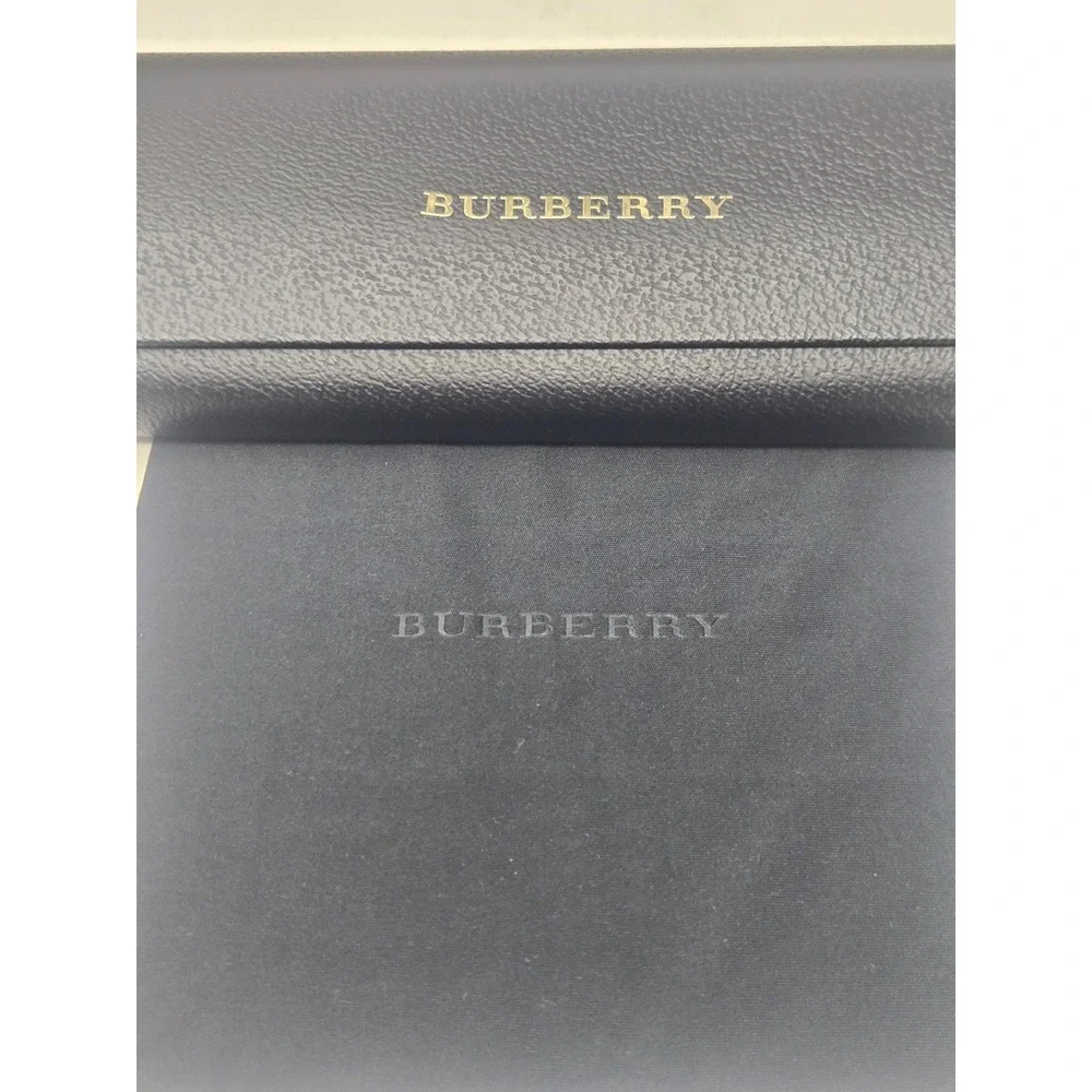 Burberry B 4302 3001/87 Black Check Temple Navigator Sunglasses Italy 56-18-145